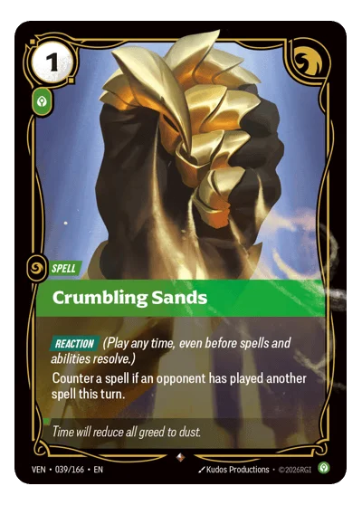Crumbling Sands VEN-39 Riftbound TCG