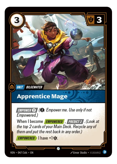 Apprentice Mage VEN-47 Common Vendetta Riftbound TCG Card