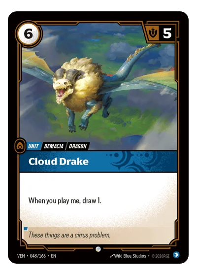 Cloud Drake VEN-48 Riftbound TCG