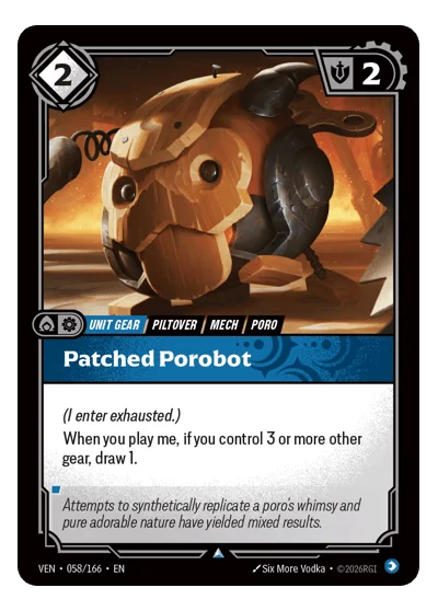 Patched Porobot VEN-58 Riftbound TCG