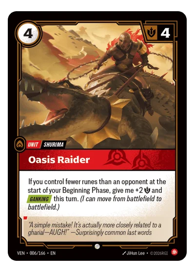 Oasis Raider VEN-6 Riftbound TCG