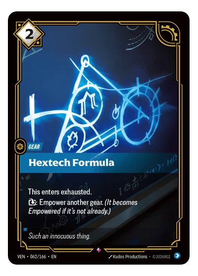 Hextech Formula VEN-62 Rare Vendetta Riftbound TCG Card