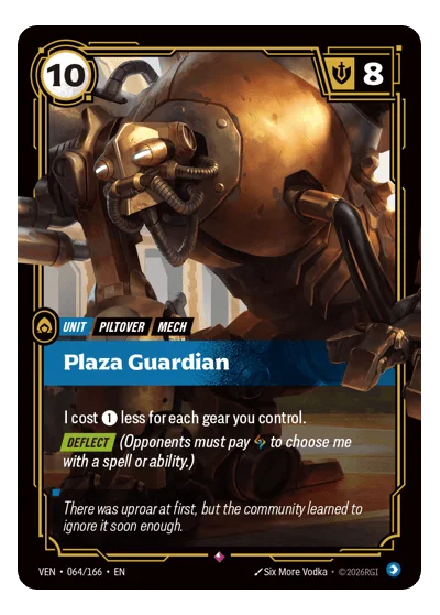 Plaza Guardian VEN-64 Riftbound TCG