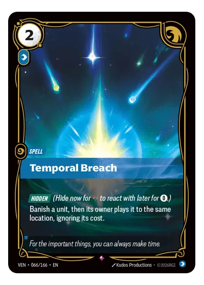 Temporal Breach VEN-66 Riftbound TCG
