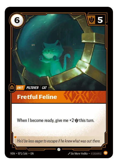 Fretful Feline VEN-71 Riftbound TCG