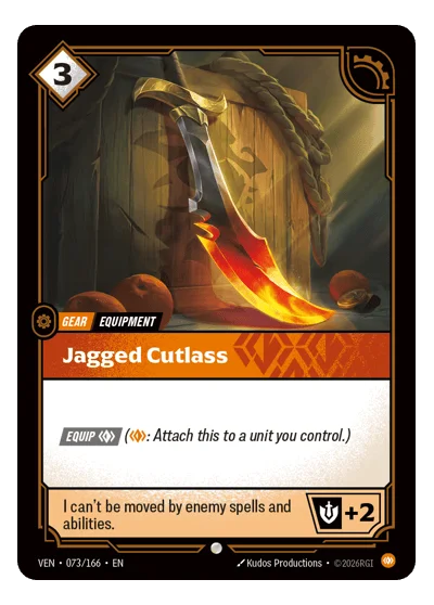 Jagged Cutlass VEN-73 Riftbound TCG