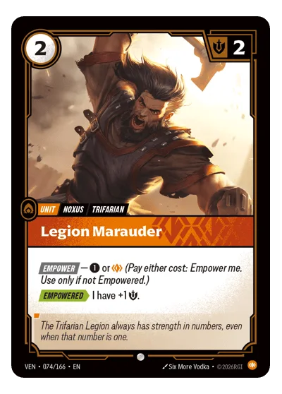 Legion Marauder VEN-74 Riftbound TCG