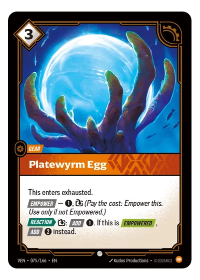 Platewyrm Egg VEN-75 Common Vendetta Riftbound TCG Card