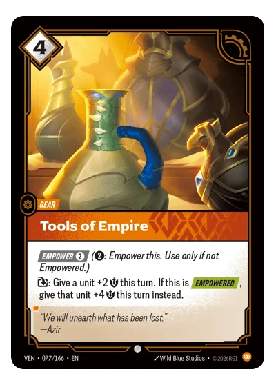 Tools Of Empire VEN-77 Riftbound TCG