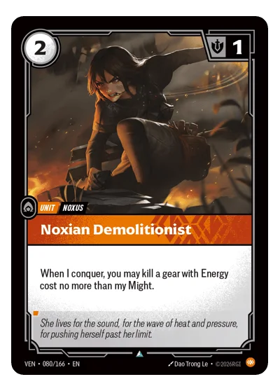 Noxian Demolitionist VEN-80 Riftbound TCG