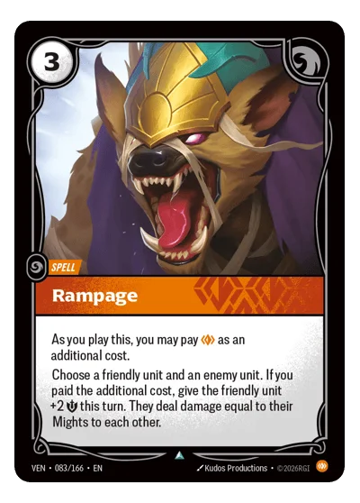 Rampage VEN-83 Riftbound TCG