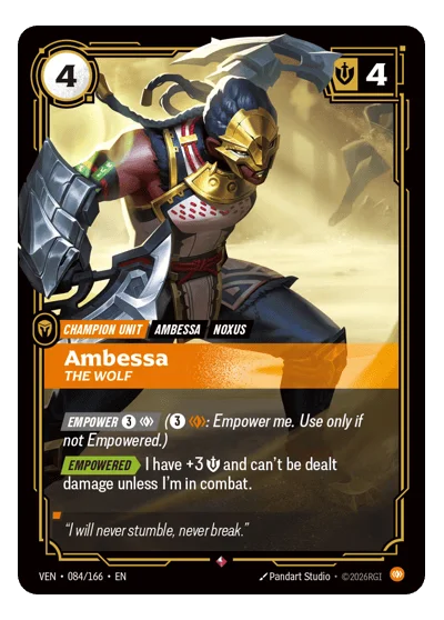 Ambessa, The Wolf VEN-84 Riftbound TCG