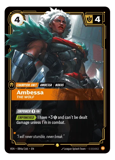 Ambessa, The Wolf VEN-84a Riftbound TCG