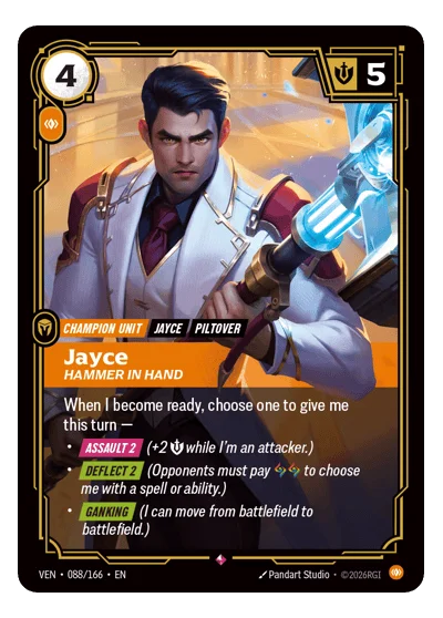 Jayce, Hammer In Hand VEN-88 Riftbound TCG