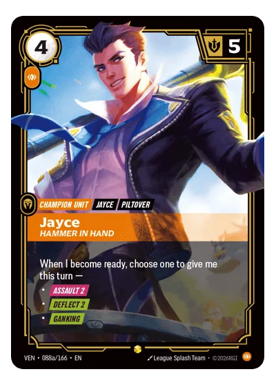 Jayce, Hammer In Hand VEN-88a Riftbound TCG