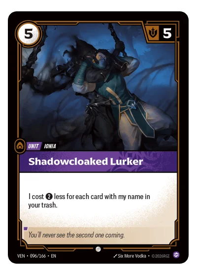 Shadowblade Lurker VEN-96 Riftbound TCG