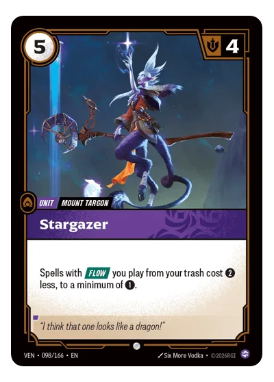 Stargazer VEN-98 Common Vendetta Riftbound TCG Card