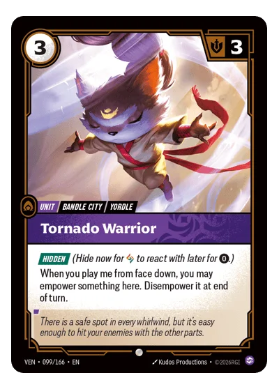 Tornado Warrior VEN-99 Riftbound TCG