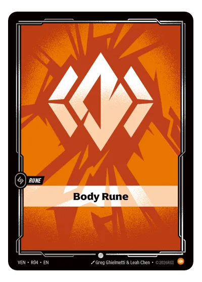 Body Rune VEN-R04 Common Vendetta Riftbound TCG Card