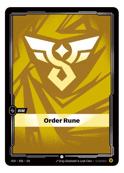 Order Rune VEN-R06 Riftbound TCG