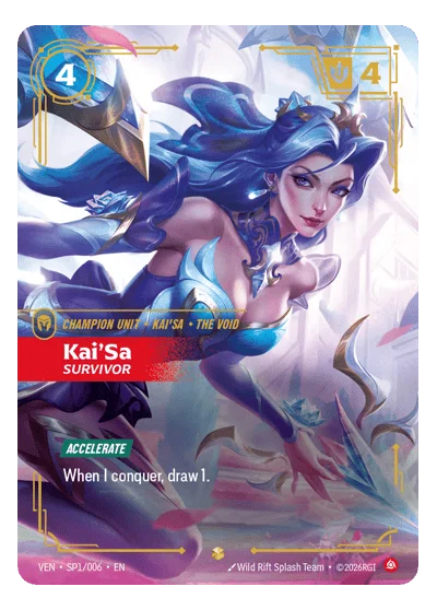 Kai'sa, Survivor VEN-SP1 Riftbound TCG