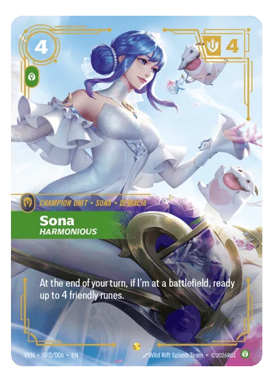 Sona, Harmonious VEN-SP2 Riftbound TCG