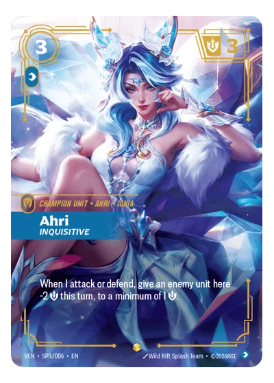 Ahri, Inquisitive VEN-SP3 Riftbound TCG