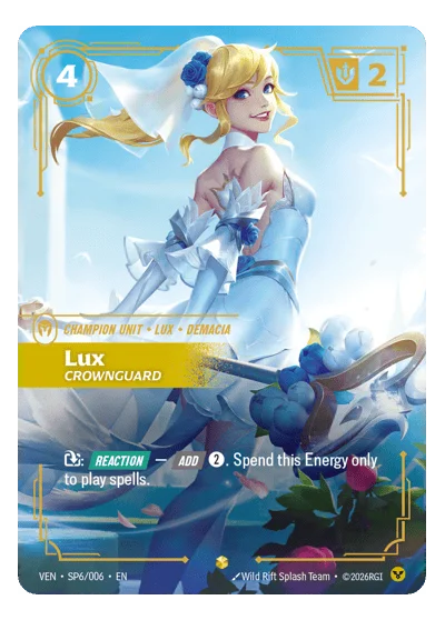 Lux, Crownguard VEN-SP6 Riftbound TCG