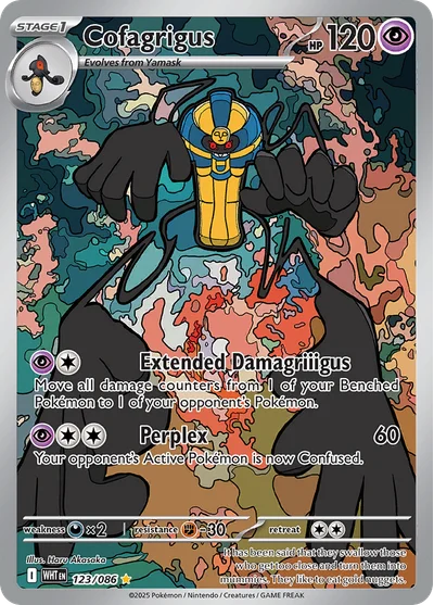Cofagrigus 123 White Flare Pokemon Card