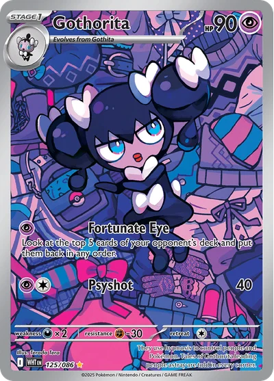 Gothorita 125 White Flare Pokemon Card