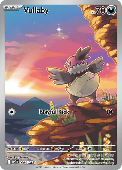 Vullaby 144 White Flare Pokemon Card