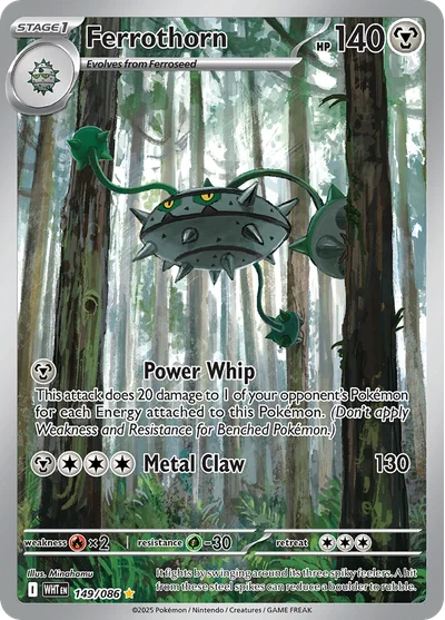 Ferrothorn 149 White Flare Pokemon Card