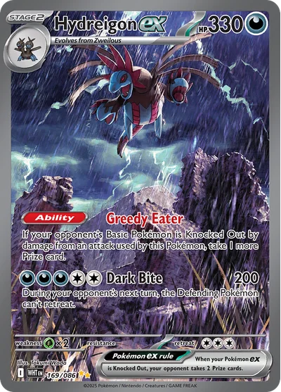 Hydreigon ex 169 White Flare Pokemon Card
