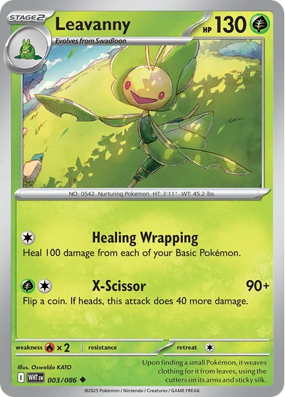 Leavanny 3 White Flare Pokemon Card
