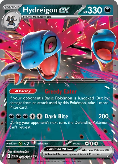 Hydreigon ex 67 White Flare Pokemon Card