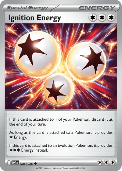 Ignition Energy 86 White Flare Pokemon Card