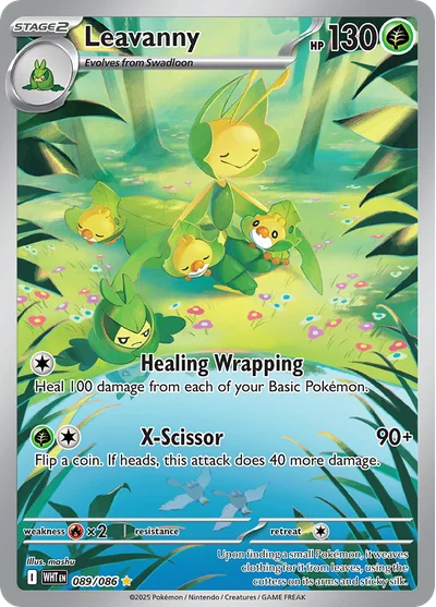 Leavanny 89 White Flare Pokemon Card