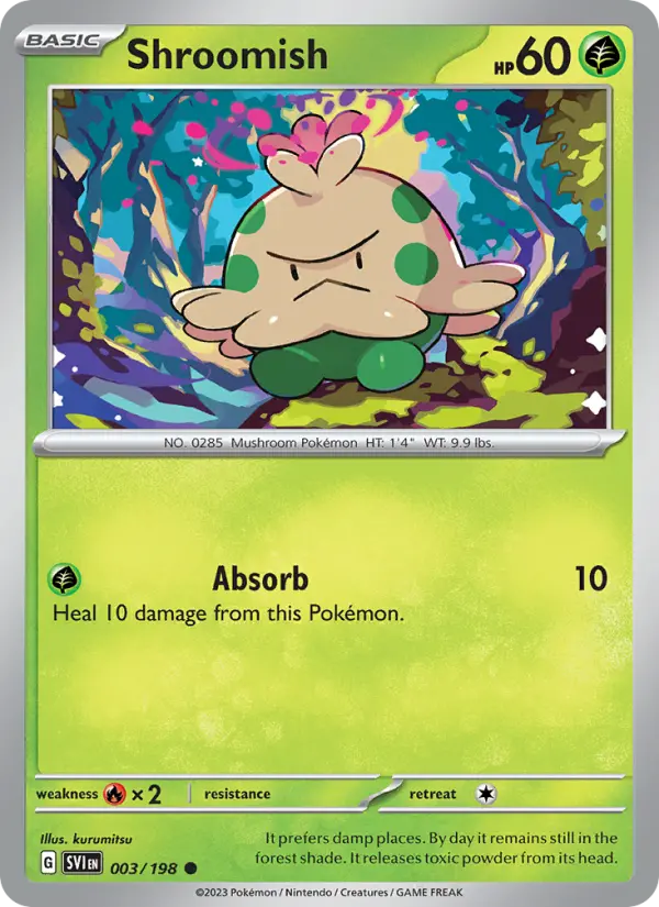 Shroomish 003 Scarlet & Violet Base Set (SV1) Pokemon Card