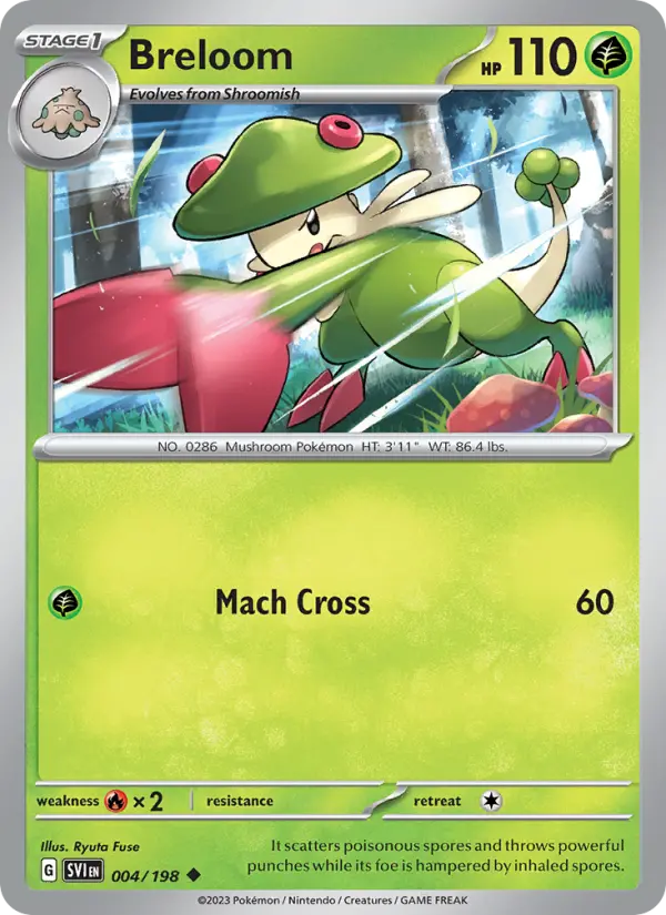 Breloom 004 Scarlet & Violet Base Set (SV1) Pokemon Card