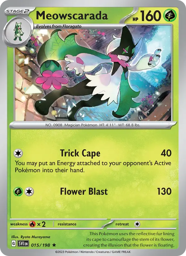 Meowscarada 015 Scarlet & Violet Base Set (SV1) Pokemon Card