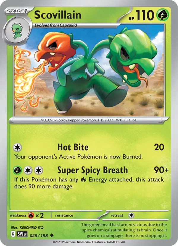 Scovillain 029 Scarlet & Violet Base Set (SV1) Pokemon Card