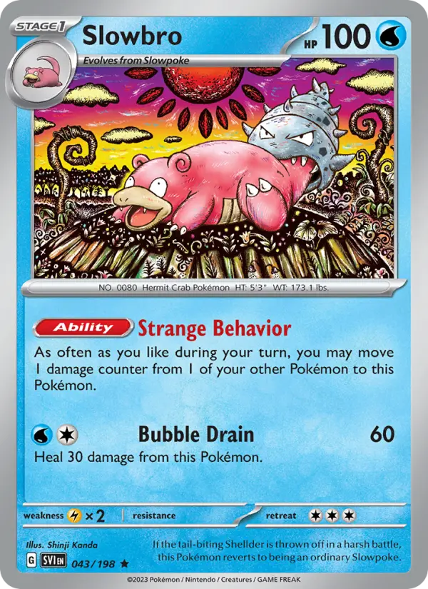 Slowbro 043 Scarlet & Violet Base Set (SV1) Pokemon Card
