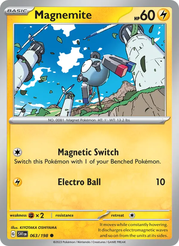 Magnemite 063 Scarlet & Violet Base Set (SV1) Pokemon Card