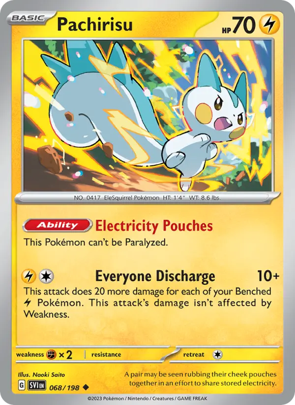 Pachirisu 068 Scarlet & Violet Base Set (SV1) Pokemon Card