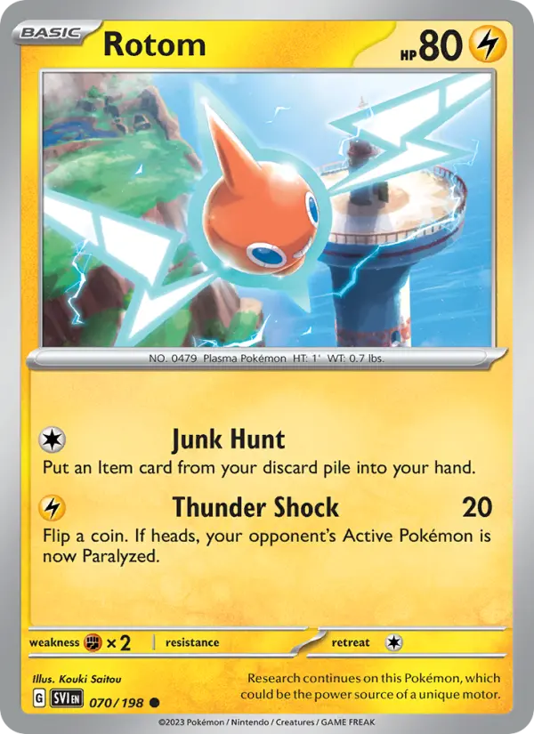 Rotom 070 Scarlet & Violet Base Set (SV1) Pokemon Card