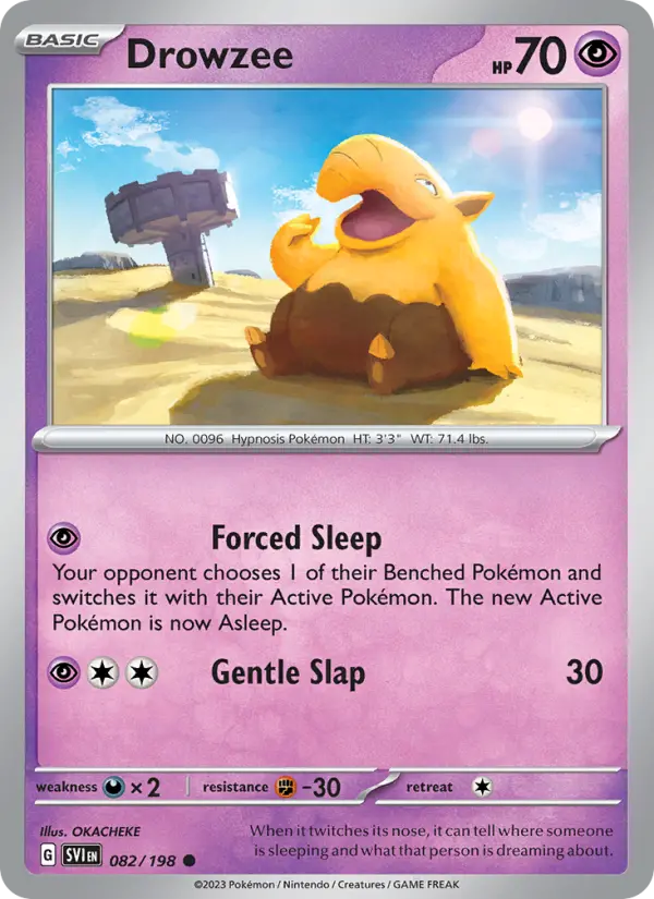 Drowzee 082 Scarlet & Violet Base Set (SV1) Pokemon Card
