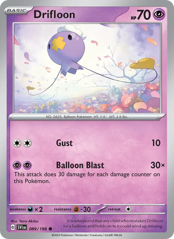 Drifloon 089 Scarlet & Violet Base Set (SV1) Pokemon Card
