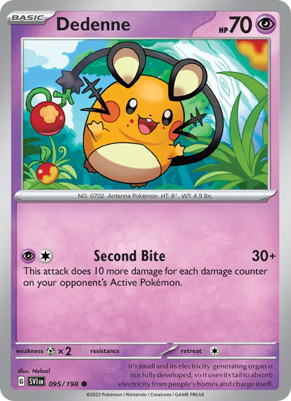 Dedenne 095 Scarlet & Violet Base Set (SV1) Pokemon Card