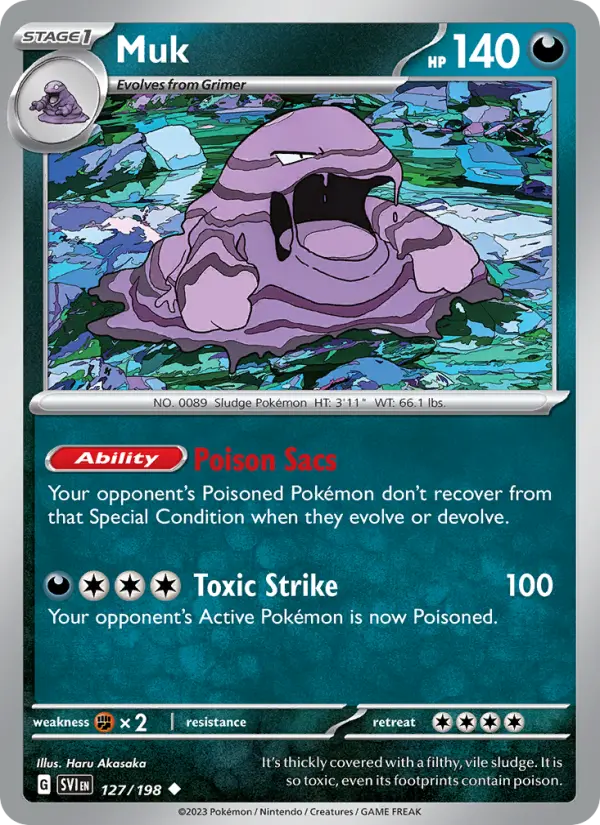 Muk 127 Scarlet & Violet Base Set (SV1) Pokemon Card