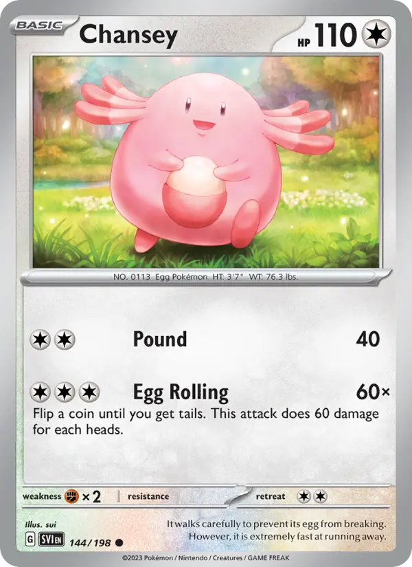 Chansey 144 Scarlet & Violet Base Set (SV1) Pokemon Card